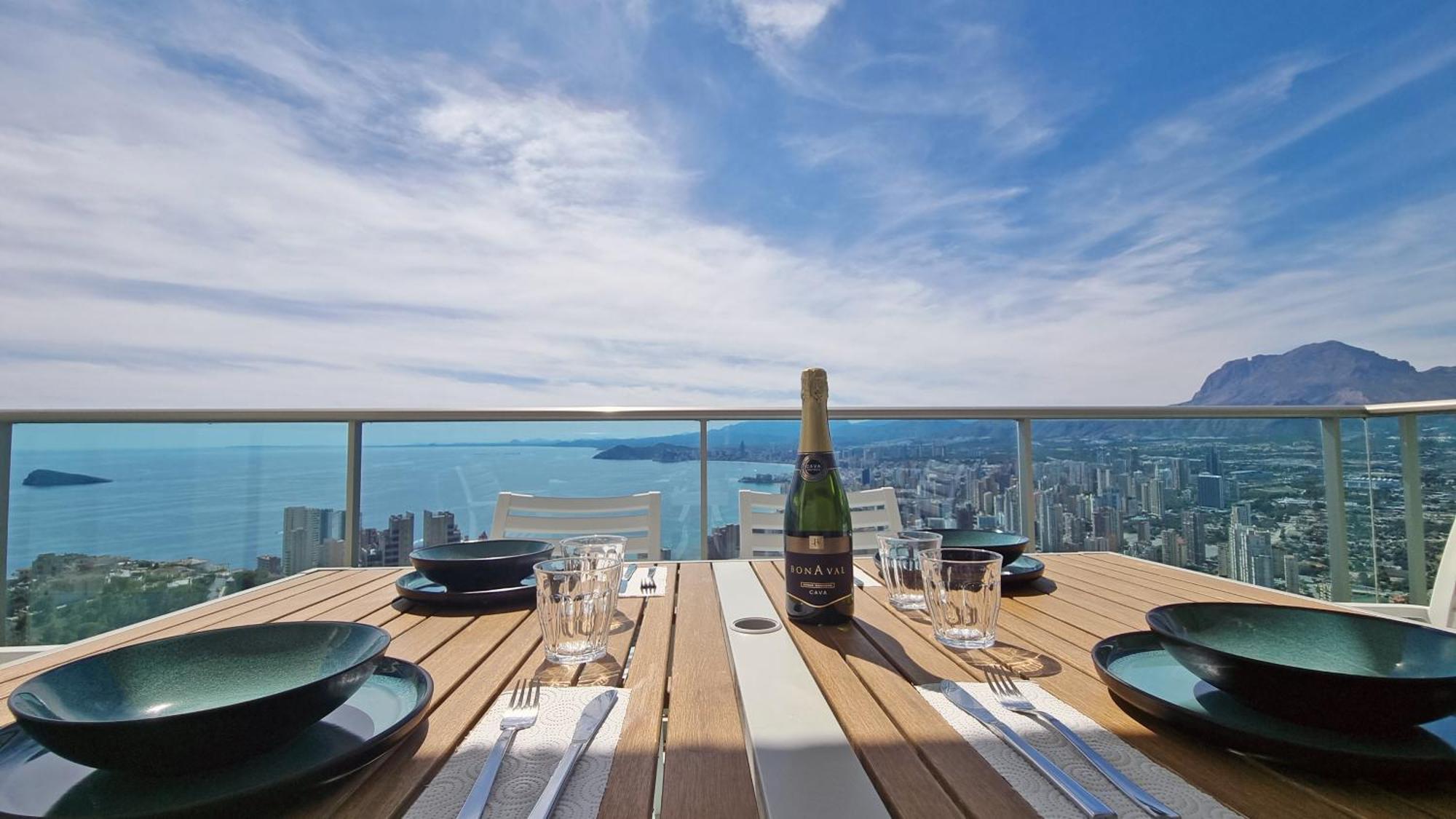 베니돔 Skyline 37 Terraza Con Vista Al Mar 아파트 외부 사진