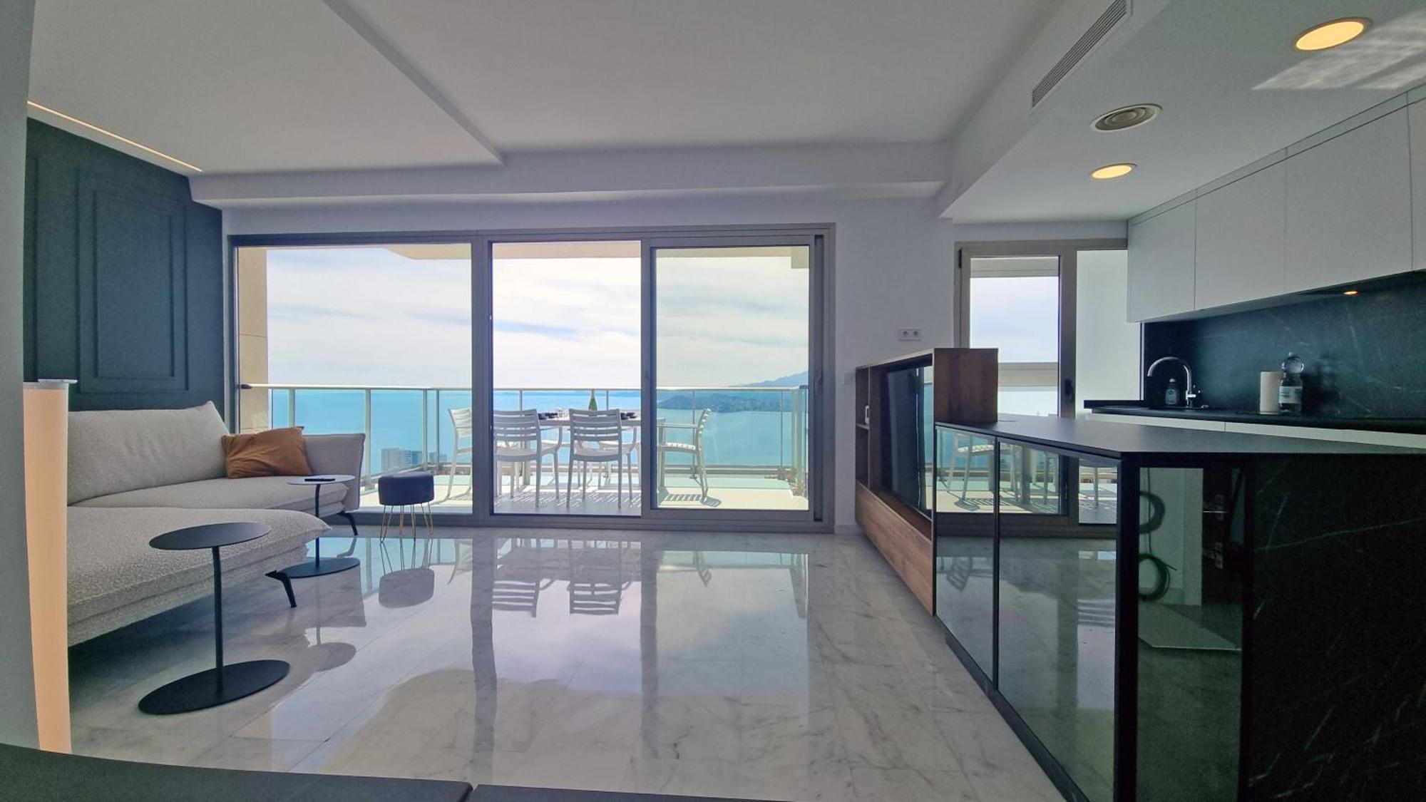베니돔 Skyline 37 Terraza Con Vista Al Mar 아파트 외부 사진